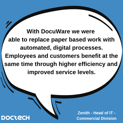 DocTech customer quotes__Zenith