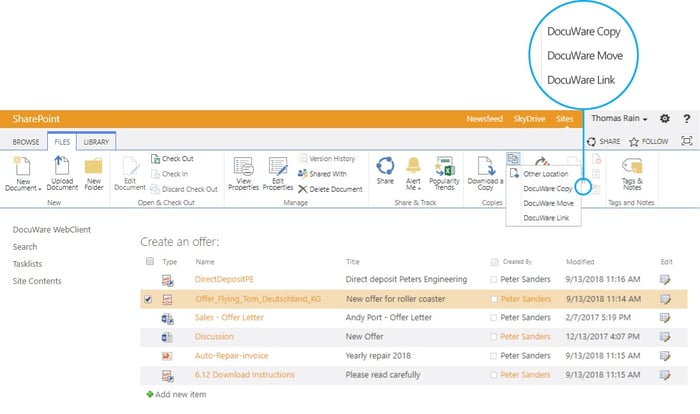 SharePoint integration