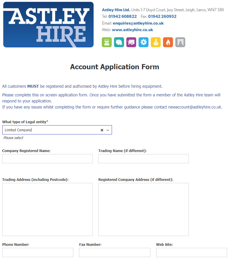 Astley Hire_digital form_docuware